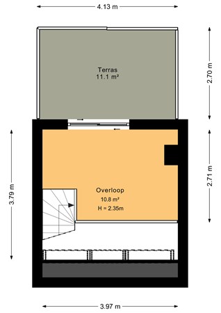 Floorplan - Levendaal 108, 2311 JN Leiden